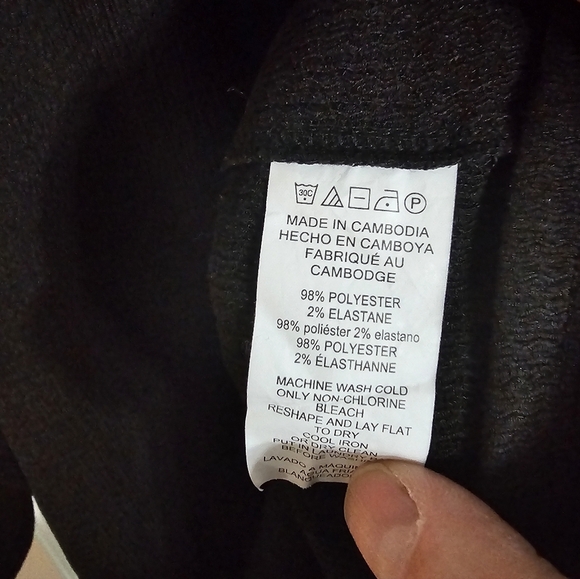 Michael Kors Black Textured Peasant Top Women’s Small Boho Minimalist Blouse - Picture 5 of 7